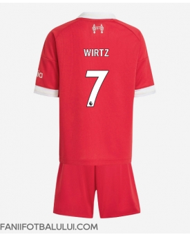 Liverpool Florian Wirtz #7 Echipament de Fotbal Replică 2025-26 Copii Acasa (+ Șorturi)